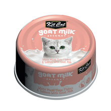 Load image into Gallery viewer, Kit Cat Goat Milk Gourmet Tuna &amp; Salmon 70g
